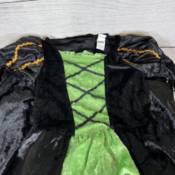 Green Witch Deluxe Costume with Hat Size S - Picture 5 of 12